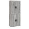 vidaXL Highboard gr&aring; sonoma 69,5x34x180 cm konstruert tre