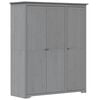 vidaXL Garderobe BODO gr&aring; 146x53,5x173 cm heltre furu