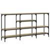 vidaXL Konsollbord sonoma eik 160x29x80 cm konstruert tre