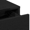 vidaXL Sminkebord med skuff Svart Eik 50 x 41 x 140 cm Konstruert tre