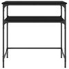 vidaXL Konsollbord svart 75x35,5x75 cm konstruert tre