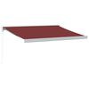 vidaXL Manuell uttrekkbar markise burgunder 350x250 cm