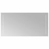 vidaXL LED Badevindu Gjennomsiktig 80 x 40 cm herdet glass Rektangul&aelig;r
