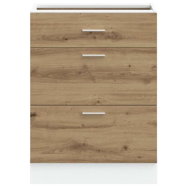 vidaXL Kjøkken underskap "Lyon" artisan eik konstruert tre