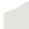 vidaXL Hodegavl med hodegjerde Hvit 90 cm Konstruert tre