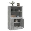 vidaXL Highboard betonggrå 60x35,5x103,5 cm konstruert tre
