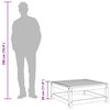 vidaXL Fotskammel til hage 70x70x30 cm impregnert furu