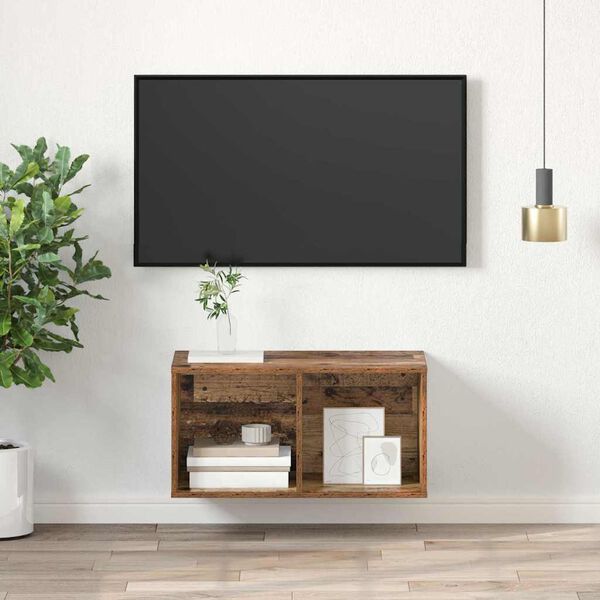 vidaXL TV-benksett Gamle tre 37 x 37 x 72 cm Konstruert tre