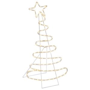 vidaXL LED-juletre LOVIISA 100 LED-lys Varmhvit 51 x 99 cm
