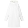 vidaXL Teppe-hettegenser Hvit M Fleece og Flanell