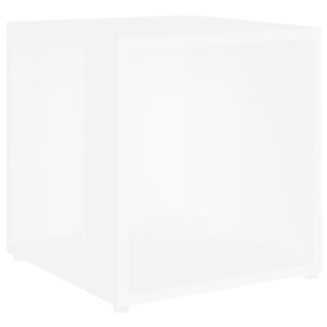 vidaXL Sidebord hvit 33x33x34,5 cm konstruert tre