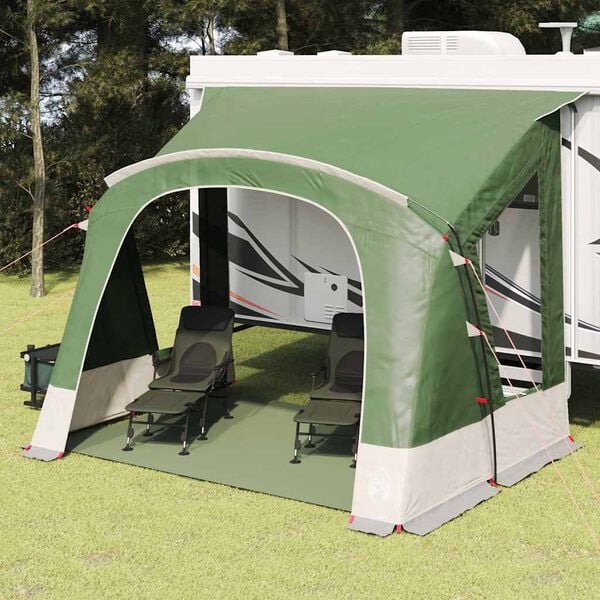 vidaXL Campingvogn Telt 3-Personer med tak gr&oslash;nn 252 x 245 x 245 cm
