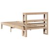 vidaXL Sengeramme med hodegavl 90x190 cm heltre furu