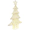vidaXL Juletre 160 LED-lys Varmhvit 151 cm PET