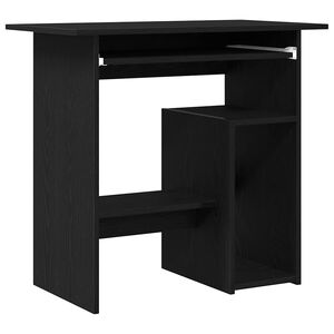 vidaXL Skrivebord svart eik 80x45x74 cm konstruert tre