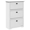 vidaXL Skostativ BODO hvit 80x35x118 cm