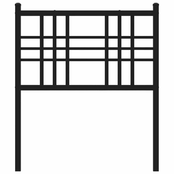 vidaXL Utskiftbar sengegavl i metall hvit 75 cm