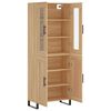 vidaXL Highboard sonoma eik 69,5x34x180 cm konstruert tre