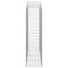 vidaXL Gabionkurver buede 13 stk 200x50x180/200 cm galvanisert jern