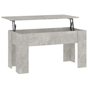 vidaXL Salongbord betonggr&aring; 101x49x52 cm konstruert tre