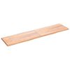 vidaXL Bordplate lysebrun 200x50x(2-4)cm behandlet heltre naturlig