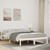 vidaXL Ekstra lang sengeramme uten madrass hvit 140x210 cm heltre furu