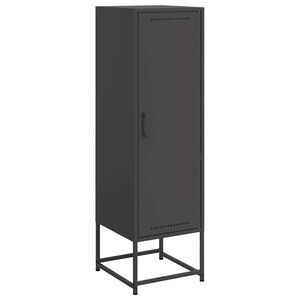 vidaXL Highboard svart 36x39x123 cm st&aring;l