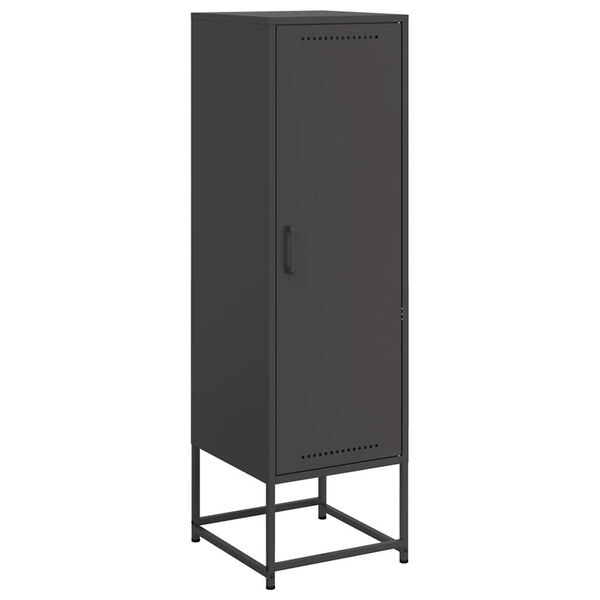 vidaXL Highboard svart 36x39x123 cm stål
