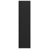 vidaXL Garderobeskap Svart Eik 100 x 50 x 200 cm Konstruert tre