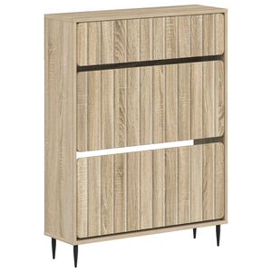 vidaXL Sko Skap ZWOLLE 78 x 24 x 103 cm Konstruert tre Sonoma eik