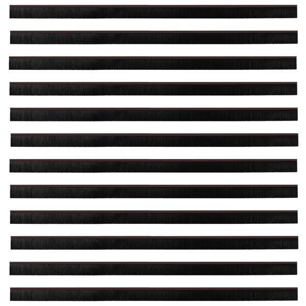 vidaXL Selvh&auml;ftende d&oslash;rb&oslash;rstetninger 12 pcs Brun 100 cm