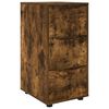 vidaXL Oppbevaringsskap R&oslash;kt eik 40 x 48 x 81 cm Konstruert tre