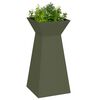 vidaXL Søyleplanter 2 pcs Olivengrønn 35 x 35 x 73 cm