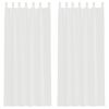 vidaXL Voilegardiner med hemper 2 stk hvit 140x225 cm