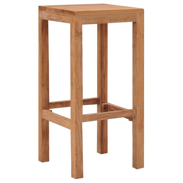 vidaXL Barkrakker 4 stk heltre teak