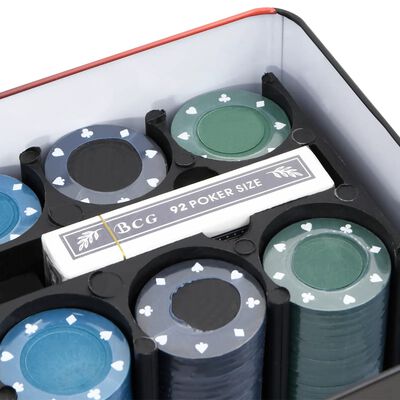 vidaXL Pokersjetongsett 200 stk 4 g