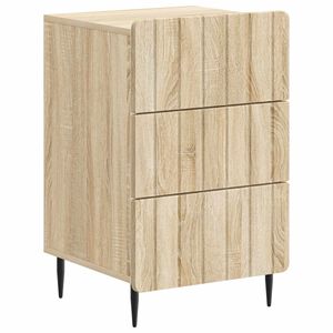 vidaXL Nattbordskap med skuff Sonoma eik 43x 41 x 68 cm Konstruert tre