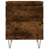 vidaXL Nattbord 2 stk røkt eik 40x35x50 cm konstruert tre