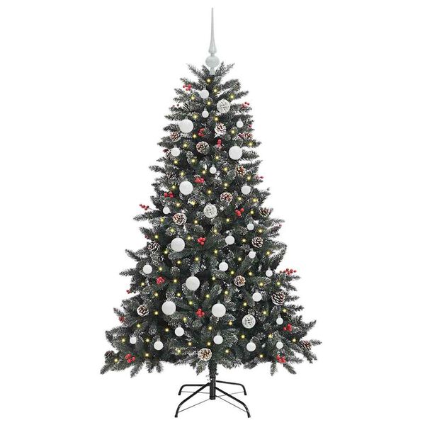 vidaXL Kunstig juletre grønn 68 x 68 x 120 cm PVC og plast og stål