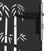 vidaXL Hageport 100x200 cm cortenstål bambusdesign