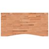 vidaXL Bordplate 110x(50-55)x2,5 cm heltre b&oslash;k