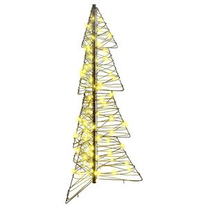 vidaXL Juletre 100 LED-lys Varmhvit 120 cm Rotting