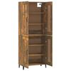 vidaXL Highboard r&oslash;kt eik 69,5x34x180 cm konstruert tre