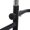 vidaXL Justerbar pull-up/dipsstativ 175-224 cm svart