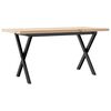 vidaXL Salongbord X-ramme 90x40x45,5 cm heltre furu og st&aring;l