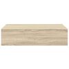 vidaXL Veggmontert skuffehylle eik 40x23,5x10 cm MDF