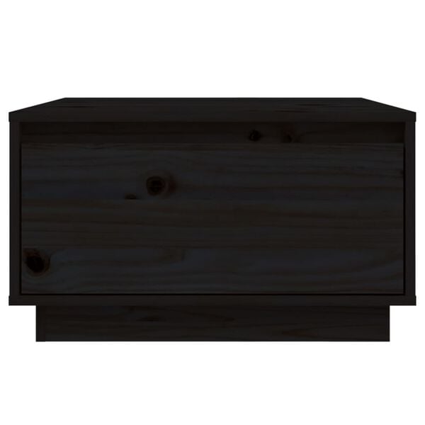 vidaXL Salongbord svart 55x56x32 cm heltre furu