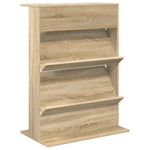 vidaXL Magasinreol Sonoma eik 70 x 41 x 96 cm Konstruert tre