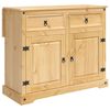 vidaXL Kj&oslash;kkenvogn 2 pcs Honningvoks 112 x 70 x 91,5 cm Massiv furu