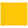 vidaXL Balkong Skjerm Gul 100 x 300 cm Oxford Stoff